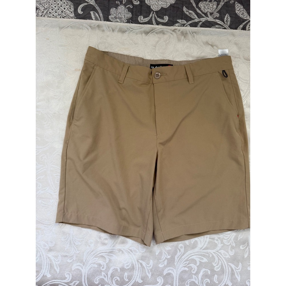 Quiksilver Mens Amphibian Hybrid Shorts Khaki Tan Boardshorts Size 32